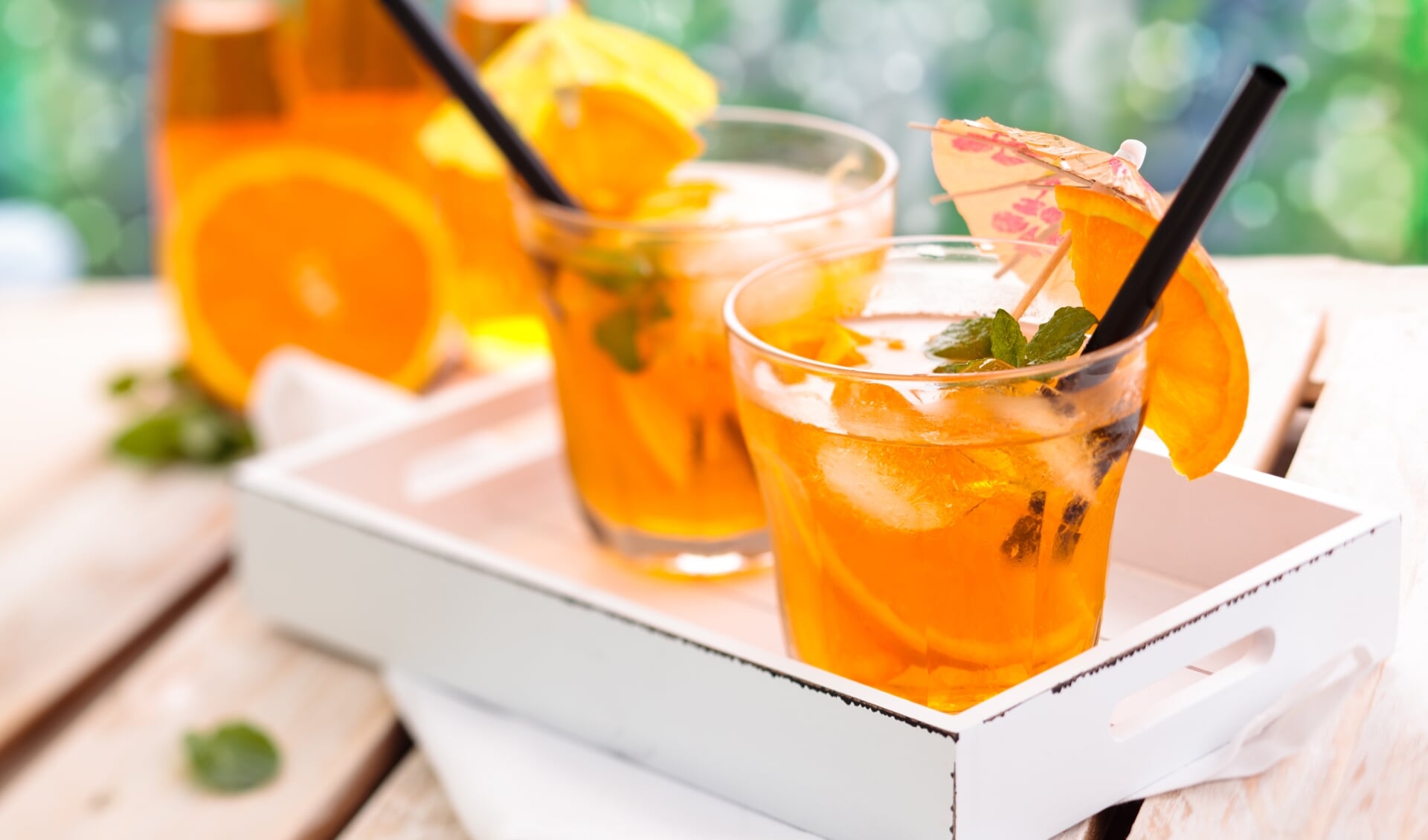Mocktails bestaan uit sappig fruit, kruiden en siroop.  
