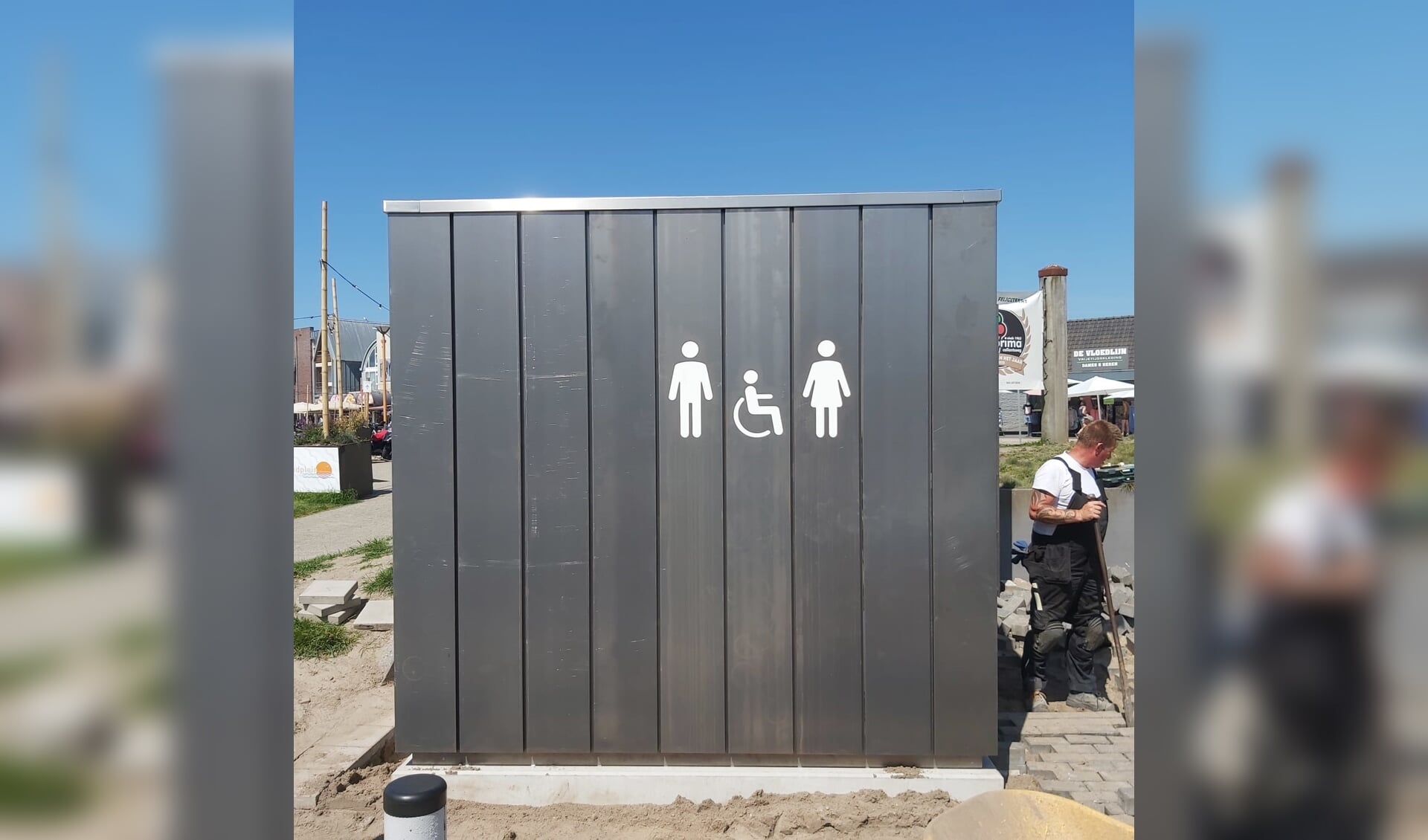 Het openbaar toilet in Callantsoog.