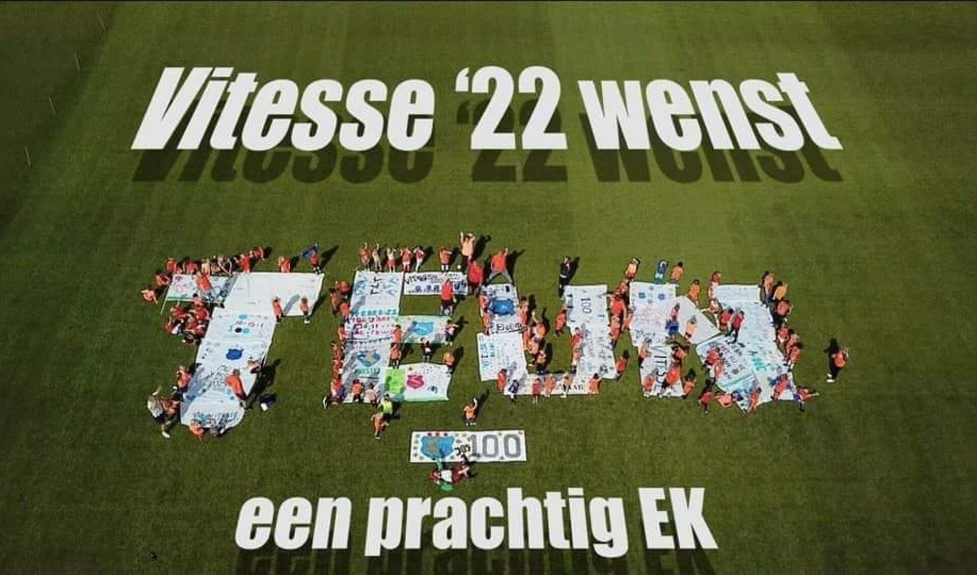 Leden van Vitesse ’22 wensen Teun Koopmeiners veel succes en plezier tijdens het EK!