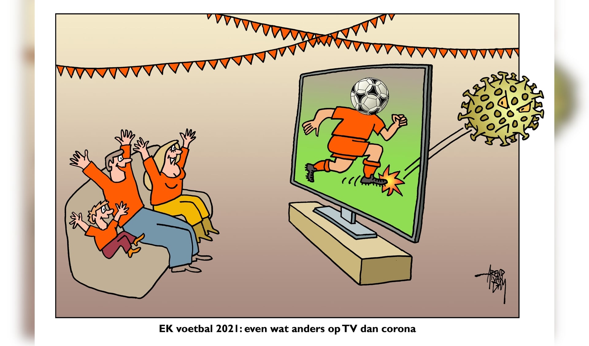 EK voetbal 2021. Even wat anders op tv dan corona.