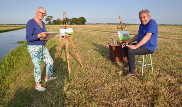 <p>Jan en Guus aan de schilder!</p>