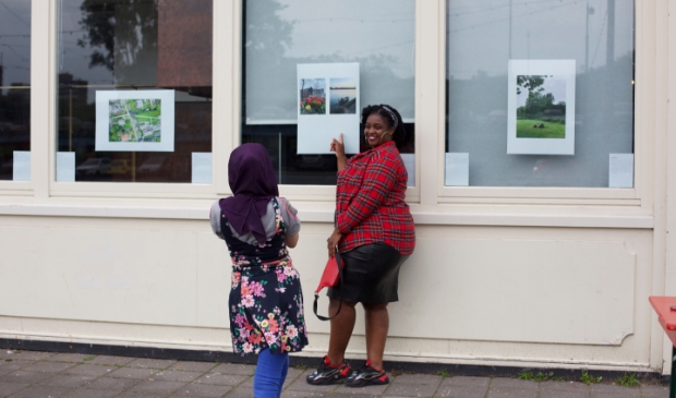 <p>De foto-expositie.</p>