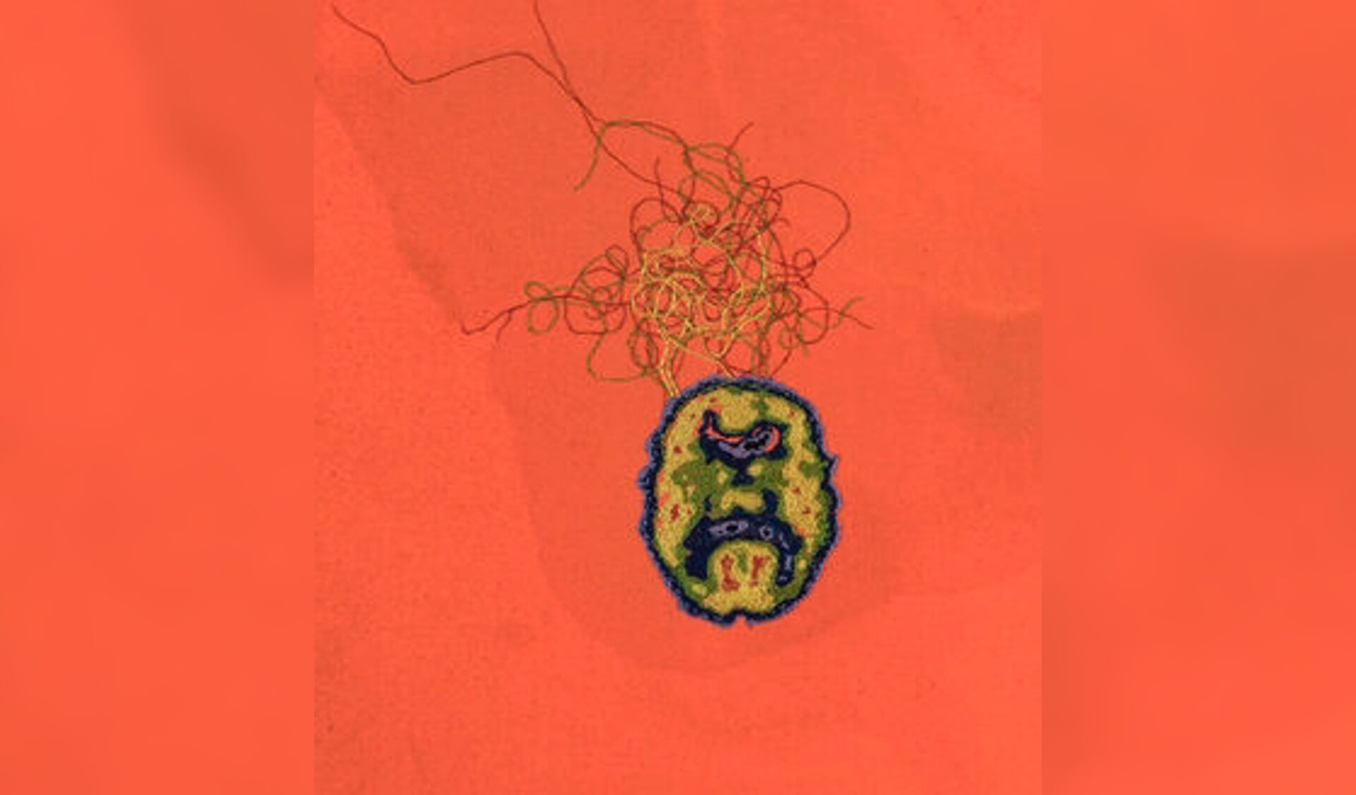 Detail of Schizophrenia Stain (chatter).