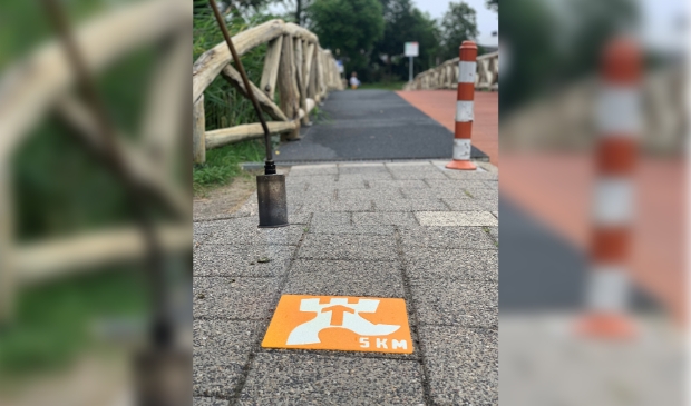 <p>De gele wandelroute.</p>