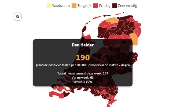 <p> In bijna heel Nederland is de situatie nu 'ernstig' tot 'zeer ernstig' </p>