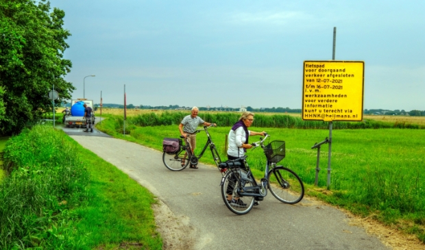 <p>Zaterdag is het rijwielpad weer te gebruiken.</p>