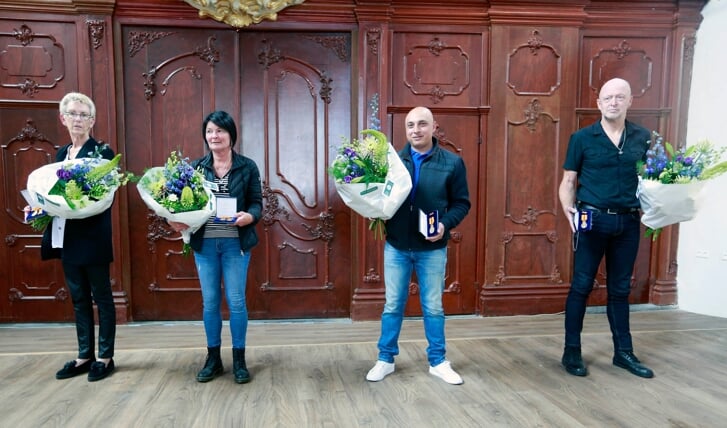 Van links naar rechts: Karin Ekelmans, Miranda Lenior, Erdal Gedik en Arnold Stokkel. 
