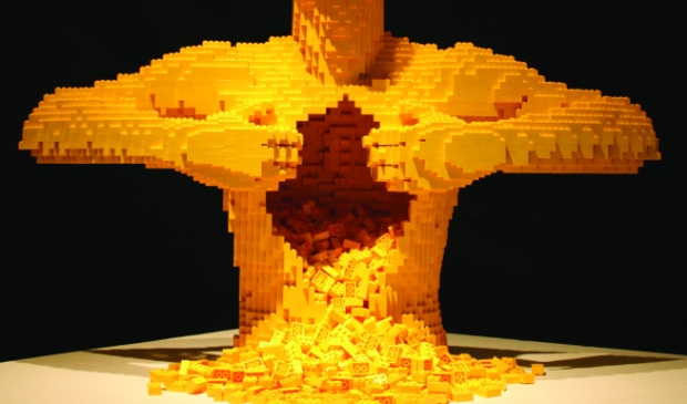Kunst gemaakt van LEGO®-steentjes.