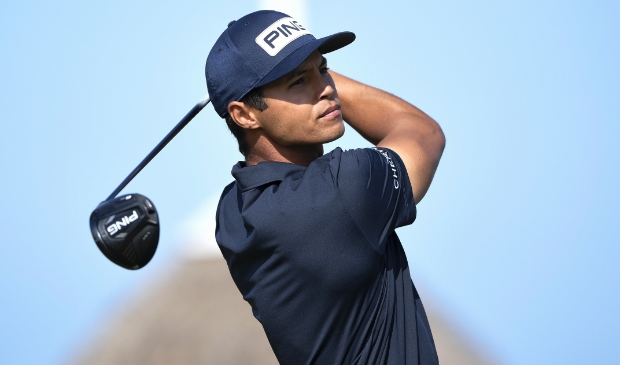 Johannes Veerman op weg naar de winst in Praag. ,,Dit is echt een droom die werkelijkheid wordt.’’ (Foto Golfsupport)