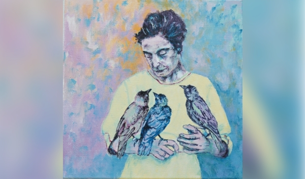 <p pstyle="PLAT">Werk van Annemarie van Bolhuis, te zien in Bezoekerscentrum De Poelboerderij.</p>