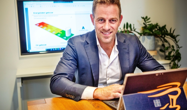<p>Sander Caldenhove: "Ondernemers wijs ik nu ook op het verplichte energielabel."</p>