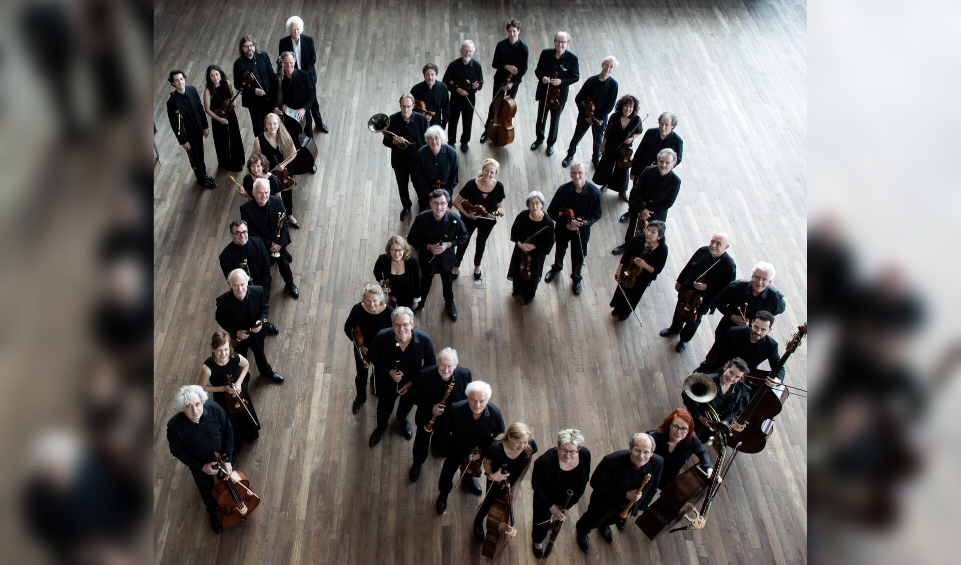 Het Orkest van de Achttiende Eeuw voorafgaand aan De Reünie 28 augustus in Muziekgebouw aan 't IJ.