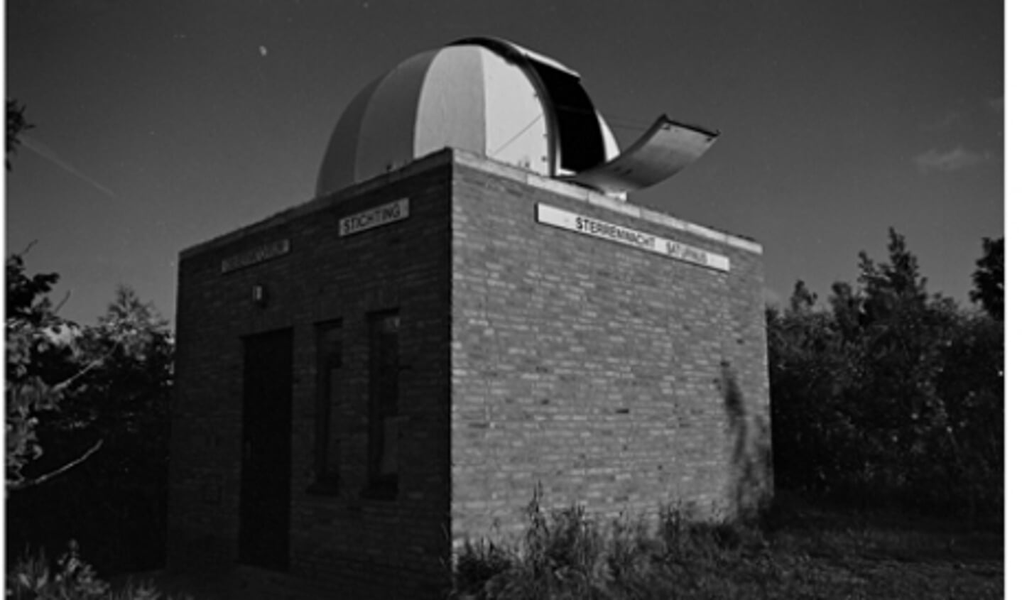 Historisch beeld van het observatorium.