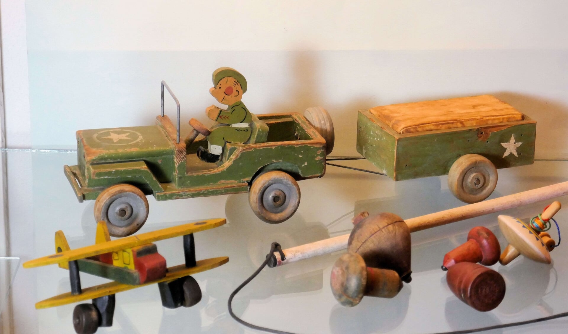 De nieuwe expositie ‘Kinderspeelgoed in de Tweede Wereldoorlog is te zien’. 