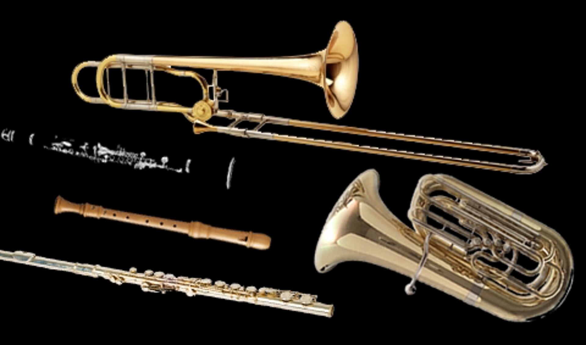Wie pakt de klarinet, sax, trombone of dwarsfluit op? 