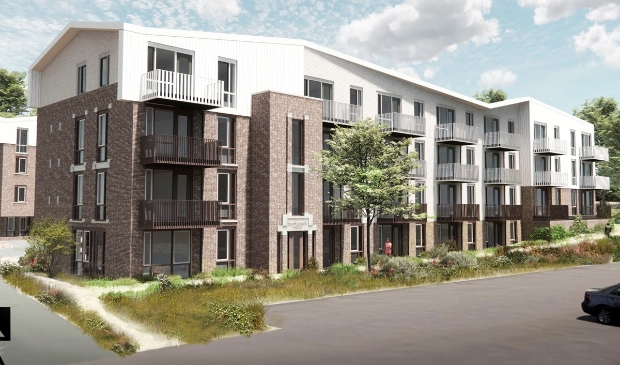<p>Voorbeeld van 48 sociale woningen ontwikkeld door Kennemer Wonen in Duin & Bosch.</p>