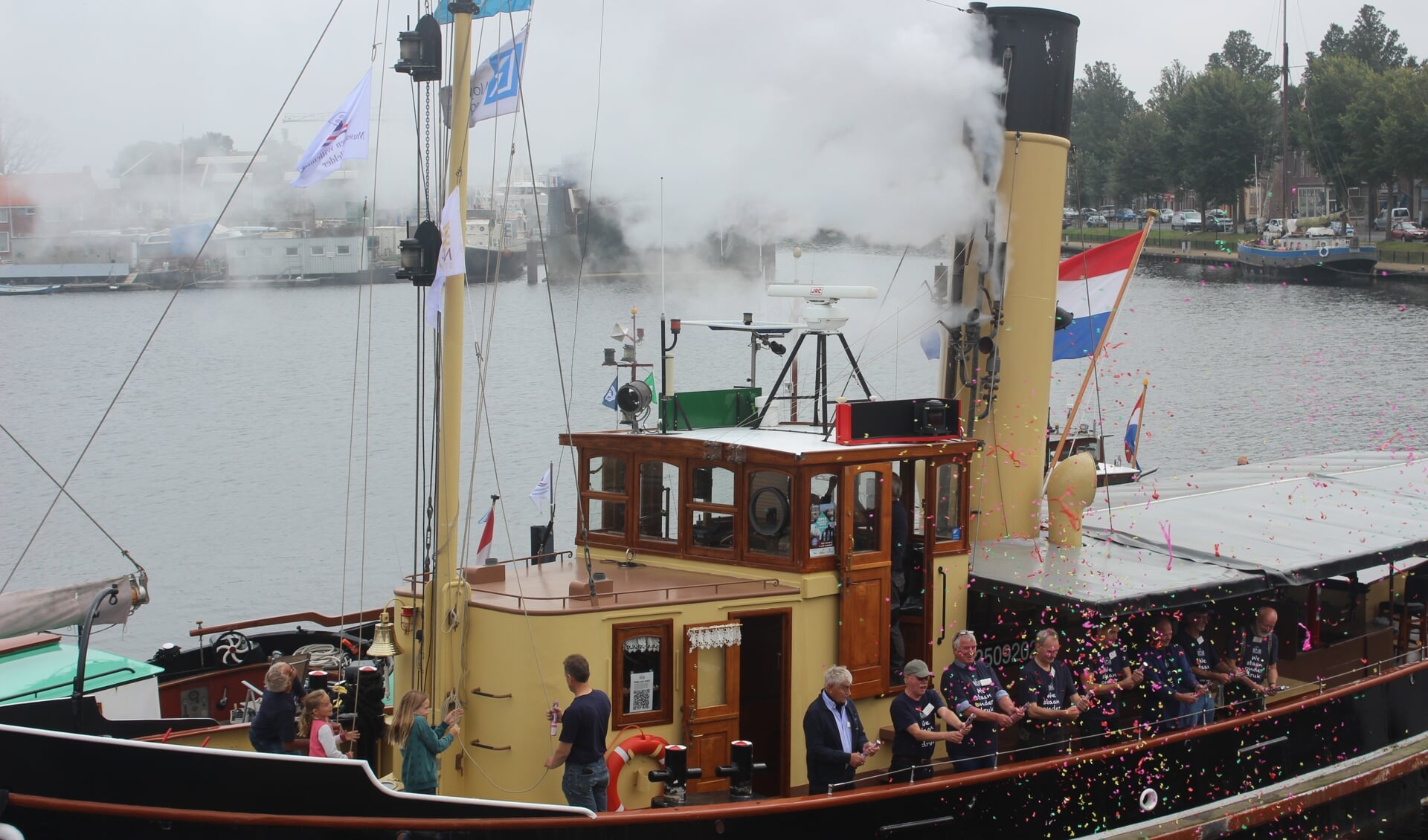 Officiële ingebruikname van de stoomsleepboot Noordzee in Museumhaven Willemsoord.
