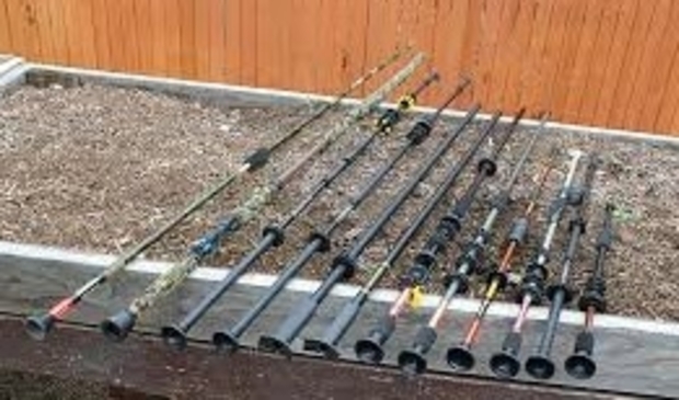 <p>Diverse blaaspijpen. </p>