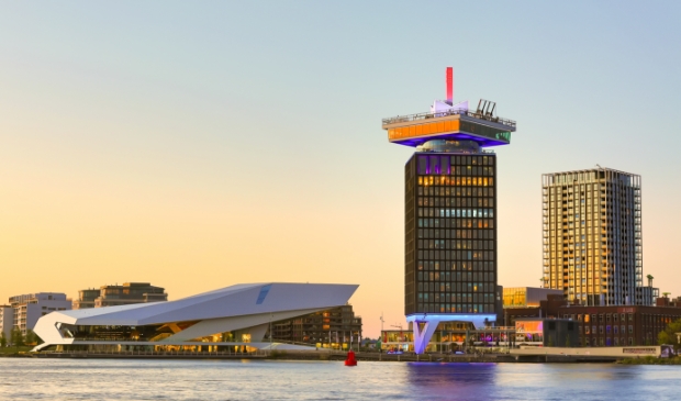 <p>Amsterdam-Noord vanaf het IJ.</p>