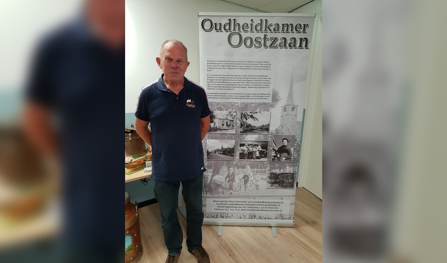 De stand van de Stichting Oudheidkamer Oostzaan trok automatisch de aandacht.