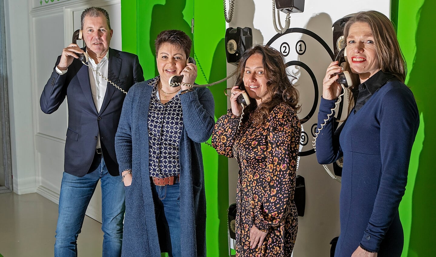 Het team van Doesgoed: Ralph de Kleijn, Sanne Koomen, Petra Vijzelaar en Jacqueline Brienen.