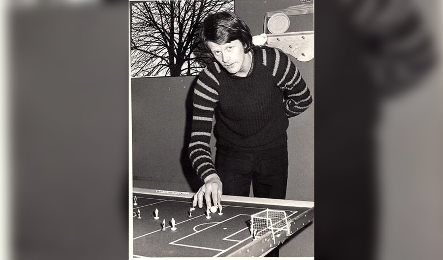 Jan Karsten in 1973 al actief speler Microvoetbal.
