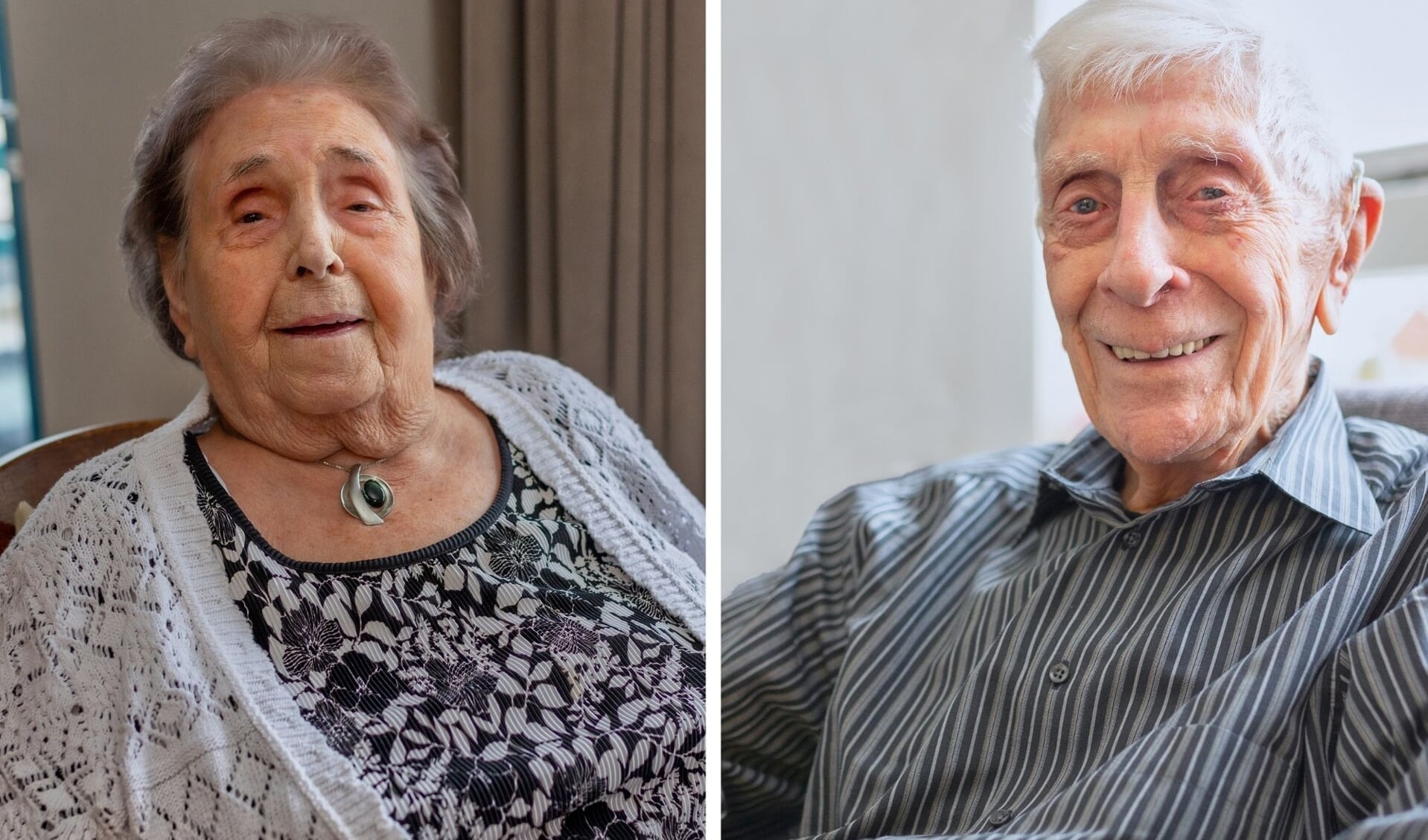 De twee oudste inwoners van Dijk en Waard geven hun mening over de nieuwe gemeente.