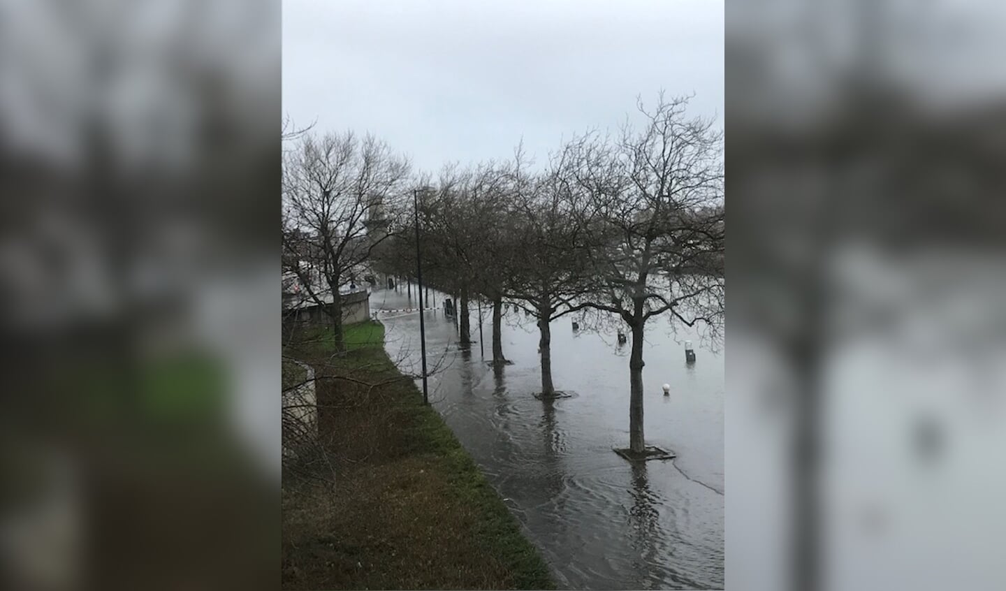 Overstroming van de Voorhaven.