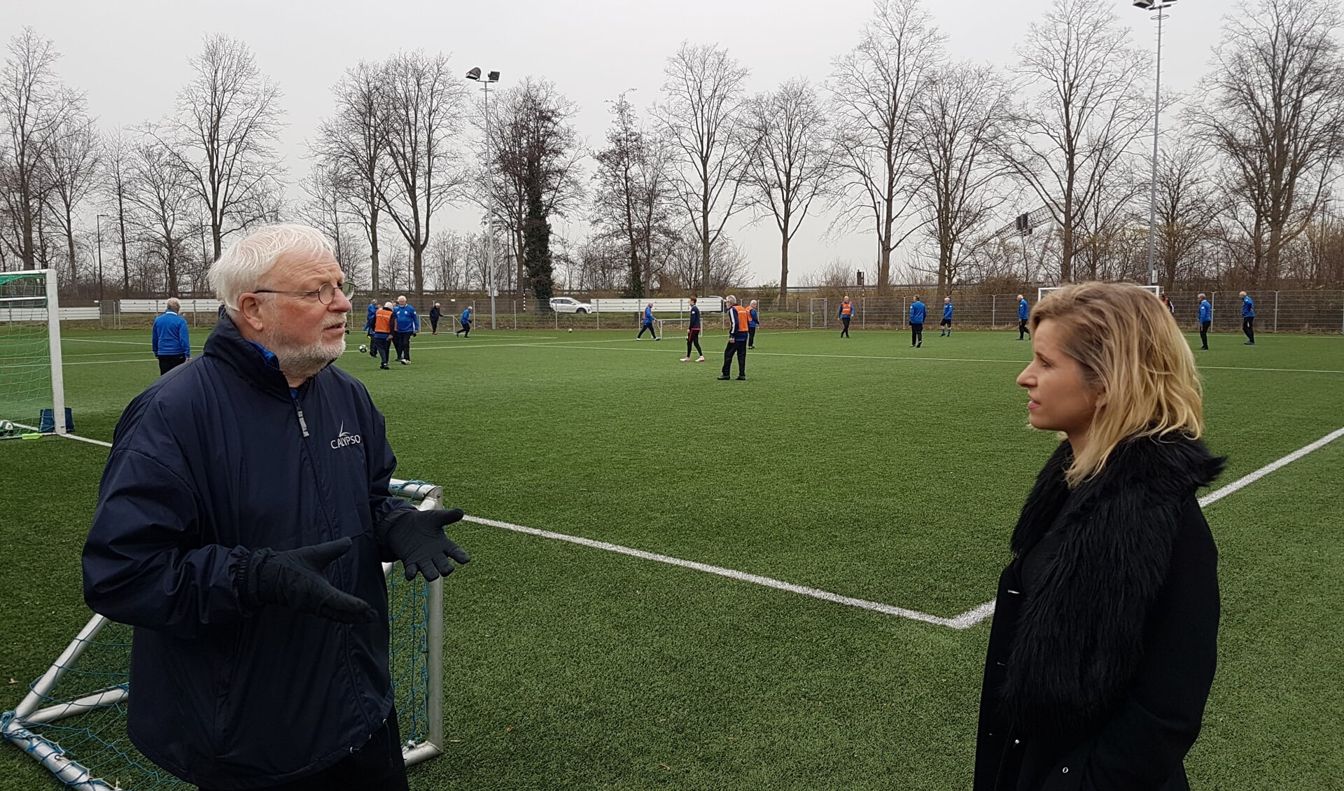 De wethouder bracht onlangs een bezoek aan de Oldstars Walking Footballers van Excelsior Maassluis. 