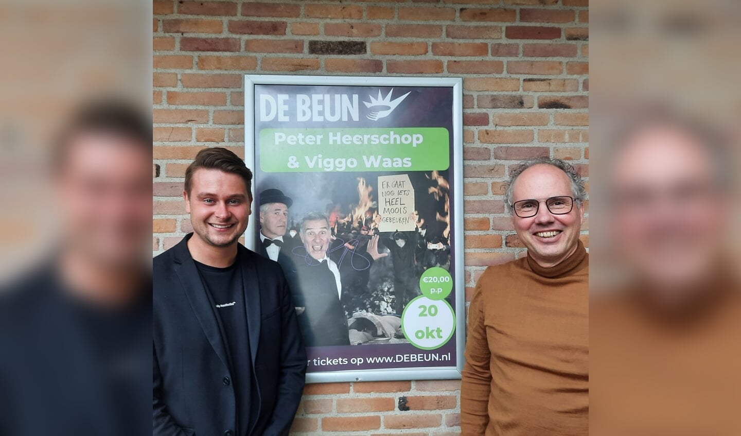 Theatermanager Jelle Klingeler en directeur Social Leisure Teun van Etten.