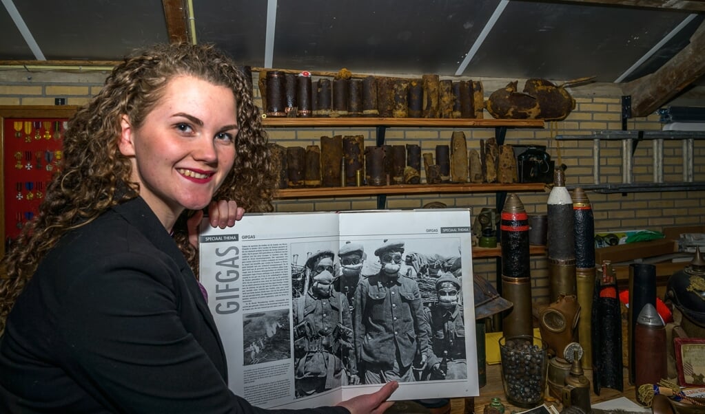 Layla Stroet heeft een mini-museum vol voorwerpen uit de Eerste Wereldoorlog.
