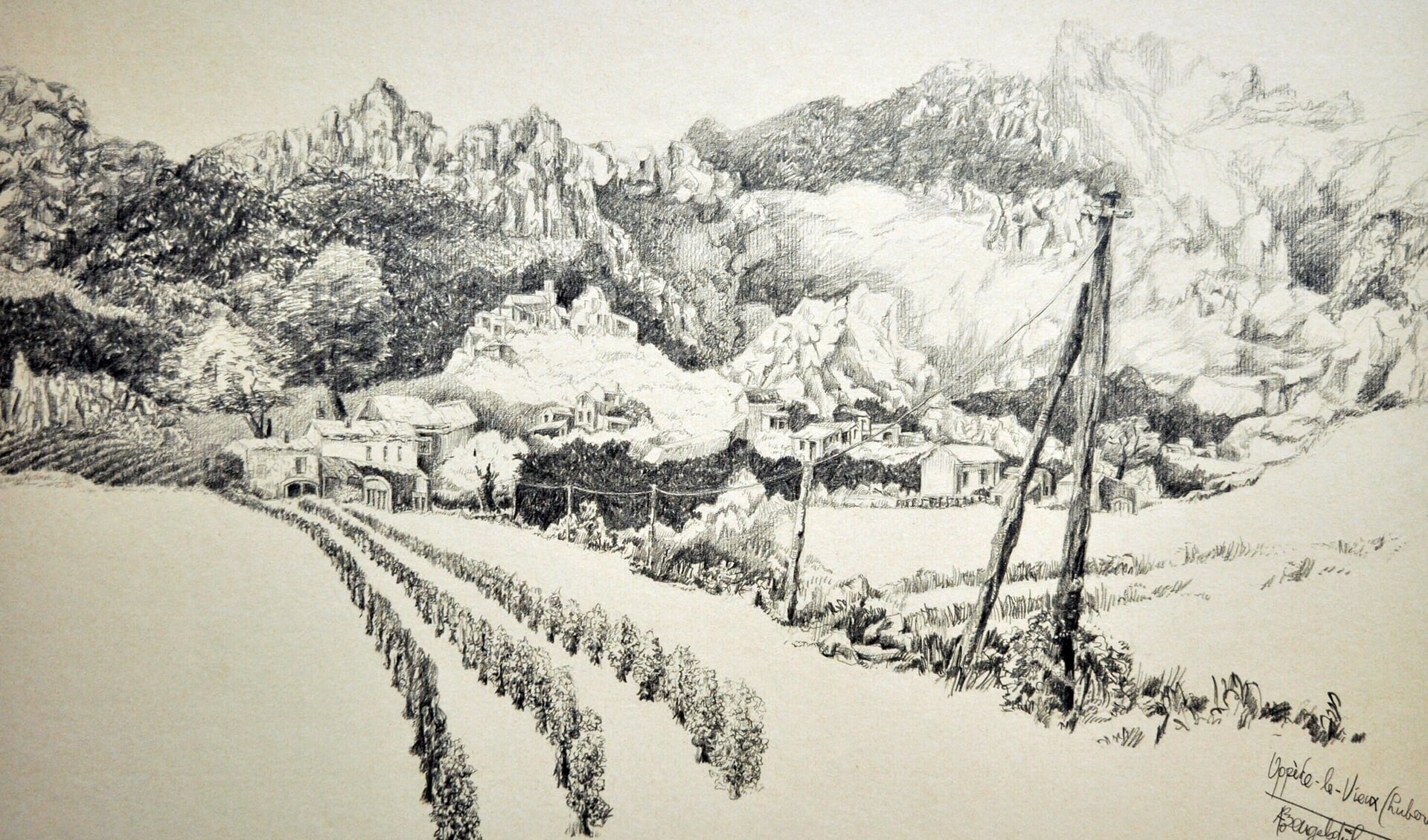 Arnold Beugelsdijk tekent graag landschappen.