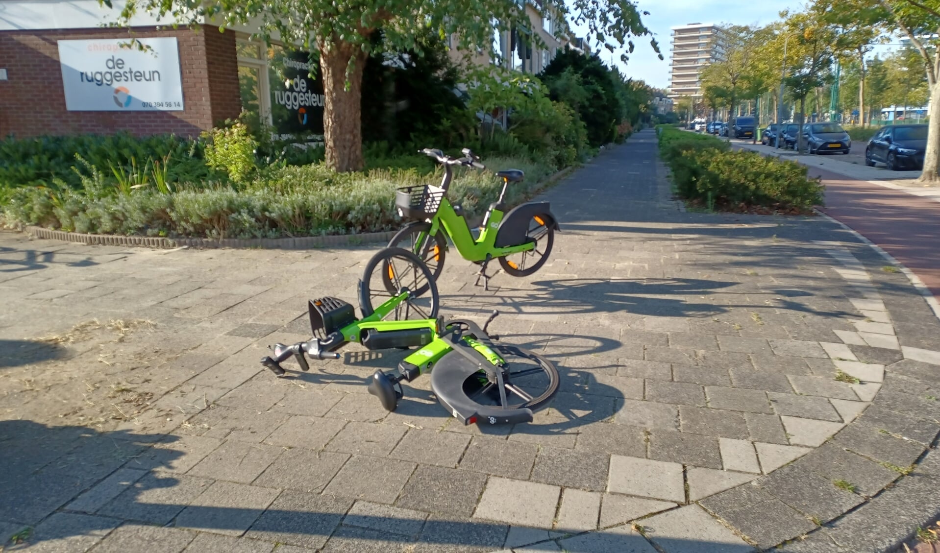 Deelfietsen van GO Sharing in Rijswijk, september 2022.