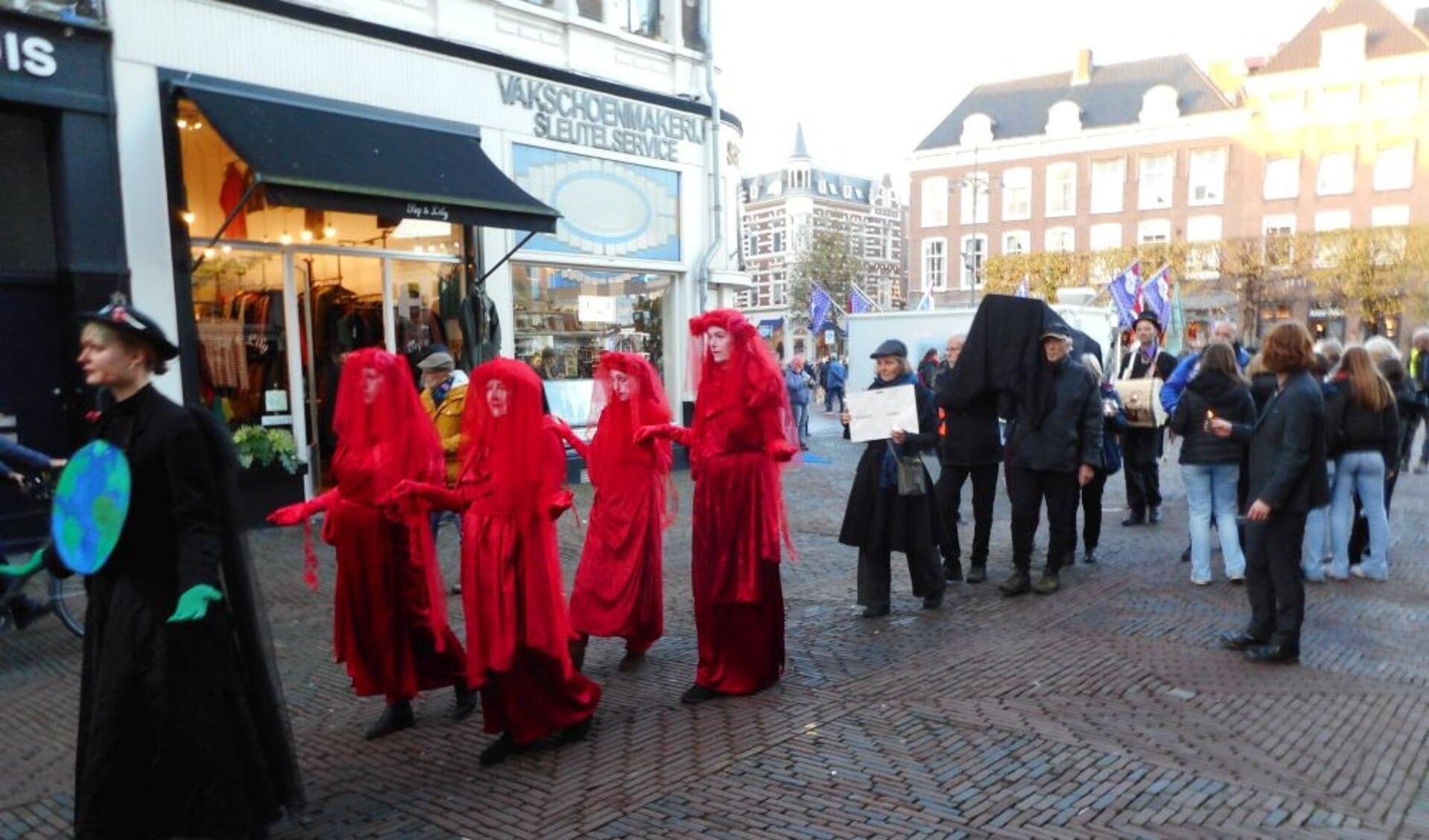 De Stille Tocht tegen Black Friday in Haarlem afgelopen vrijdag.