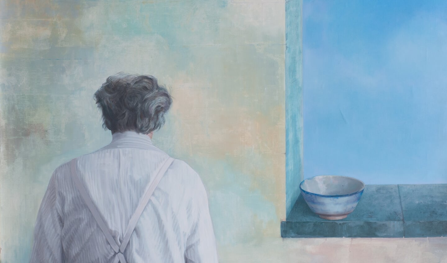 Een zelfportret gemaakt door Willem Brinkman, de Vlaardingse kunstenaar, waarvan veel werk te zien is in Museum Vlaardingen en geselecteerd door zijn dochters Tatjana en Conchita.