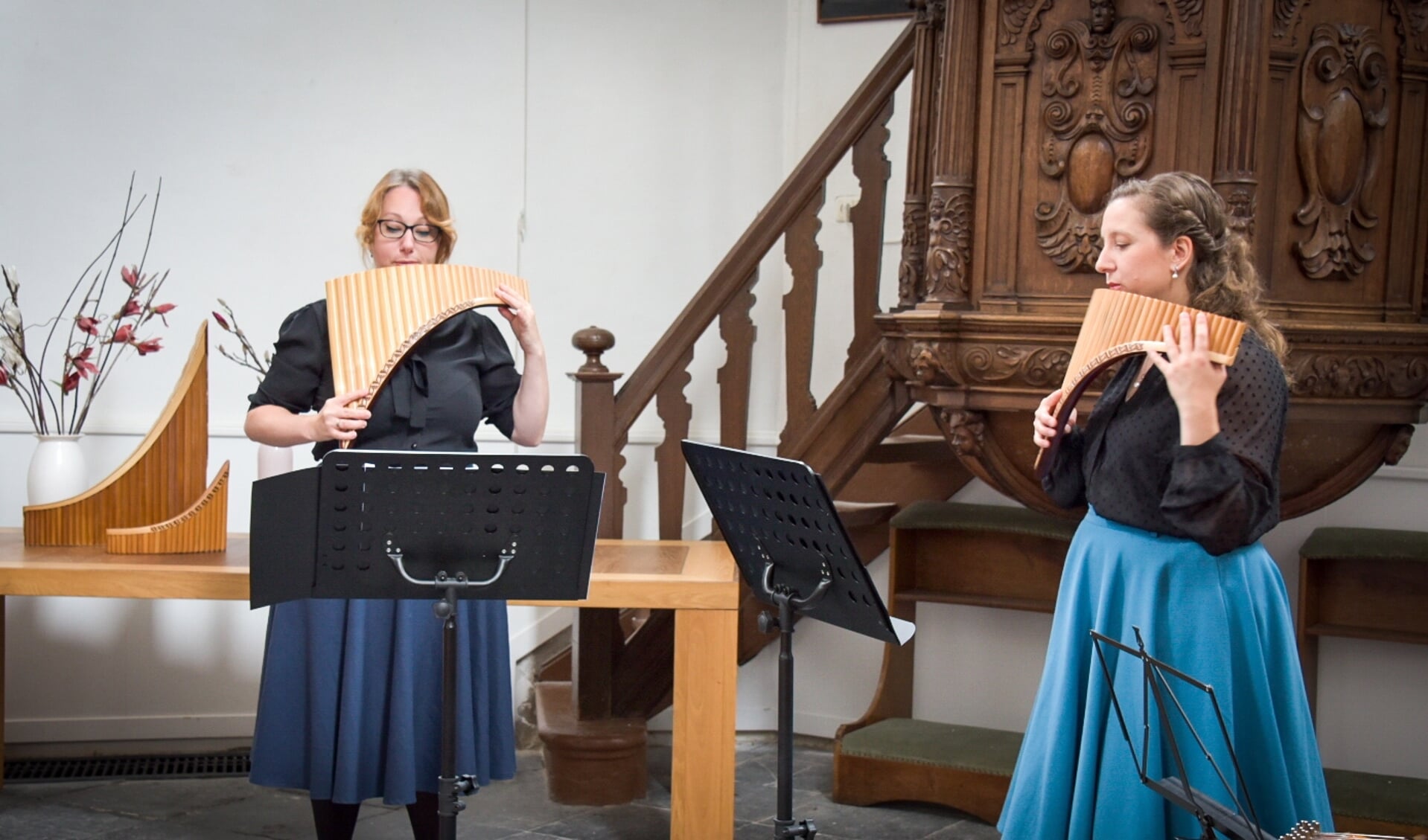 De musici Nadja Spooren en Marlies de Roos.