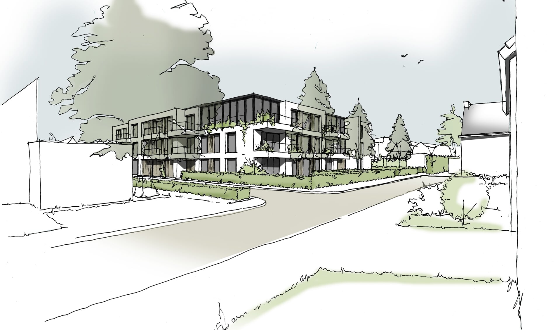 Impressie van het plan van 29 appartementen op de locatie Jan Willemszstraat 18 in Hoorn-Noord.