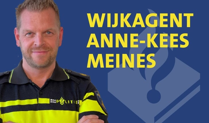 Wijkagent Anne-Kees Meines.