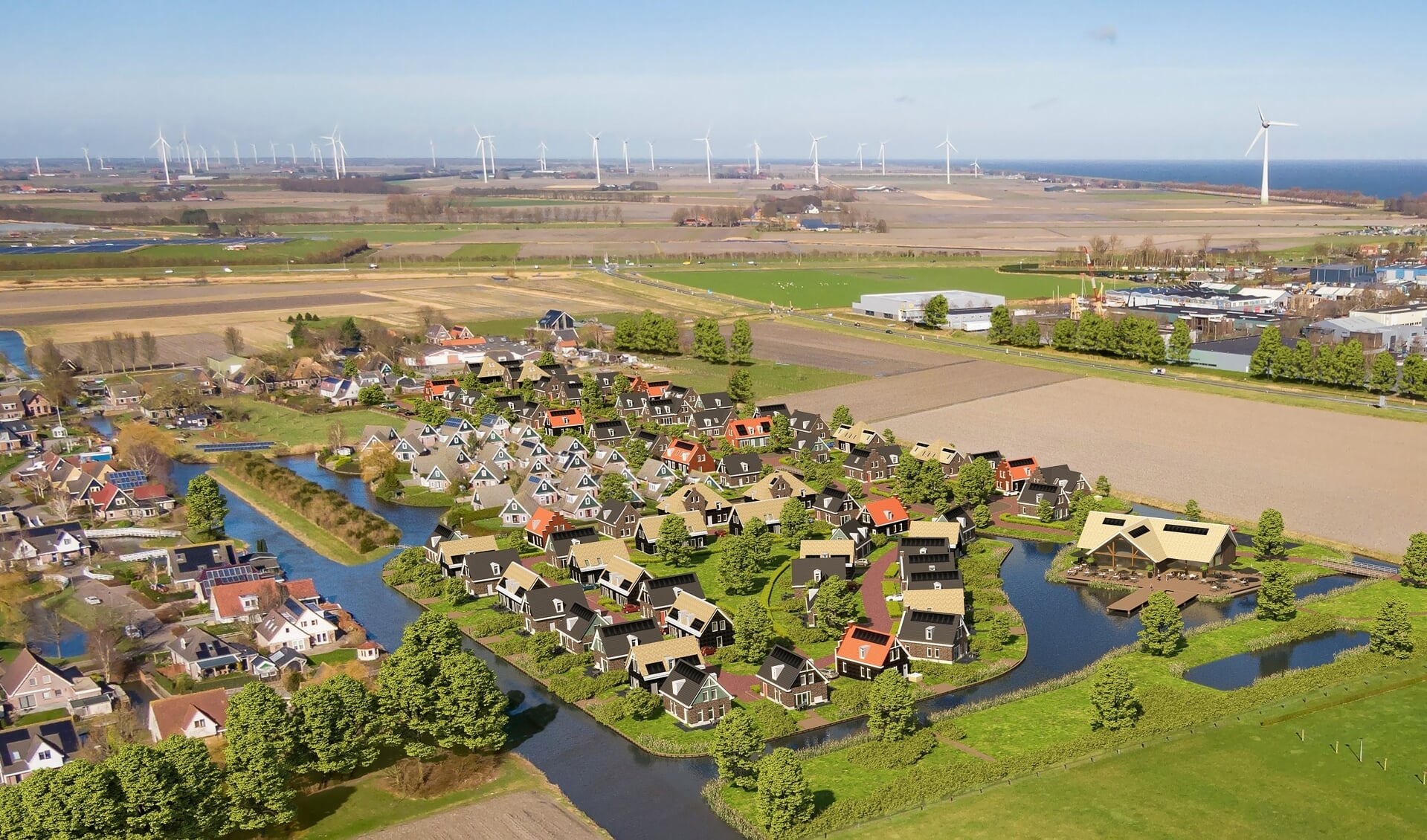 Sfeerimpressie van het toekomstige park.