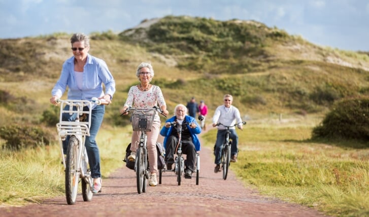 Programma Doortrappen is er om ouderen zo lang mogelijk veilig op de fiets te houden.
