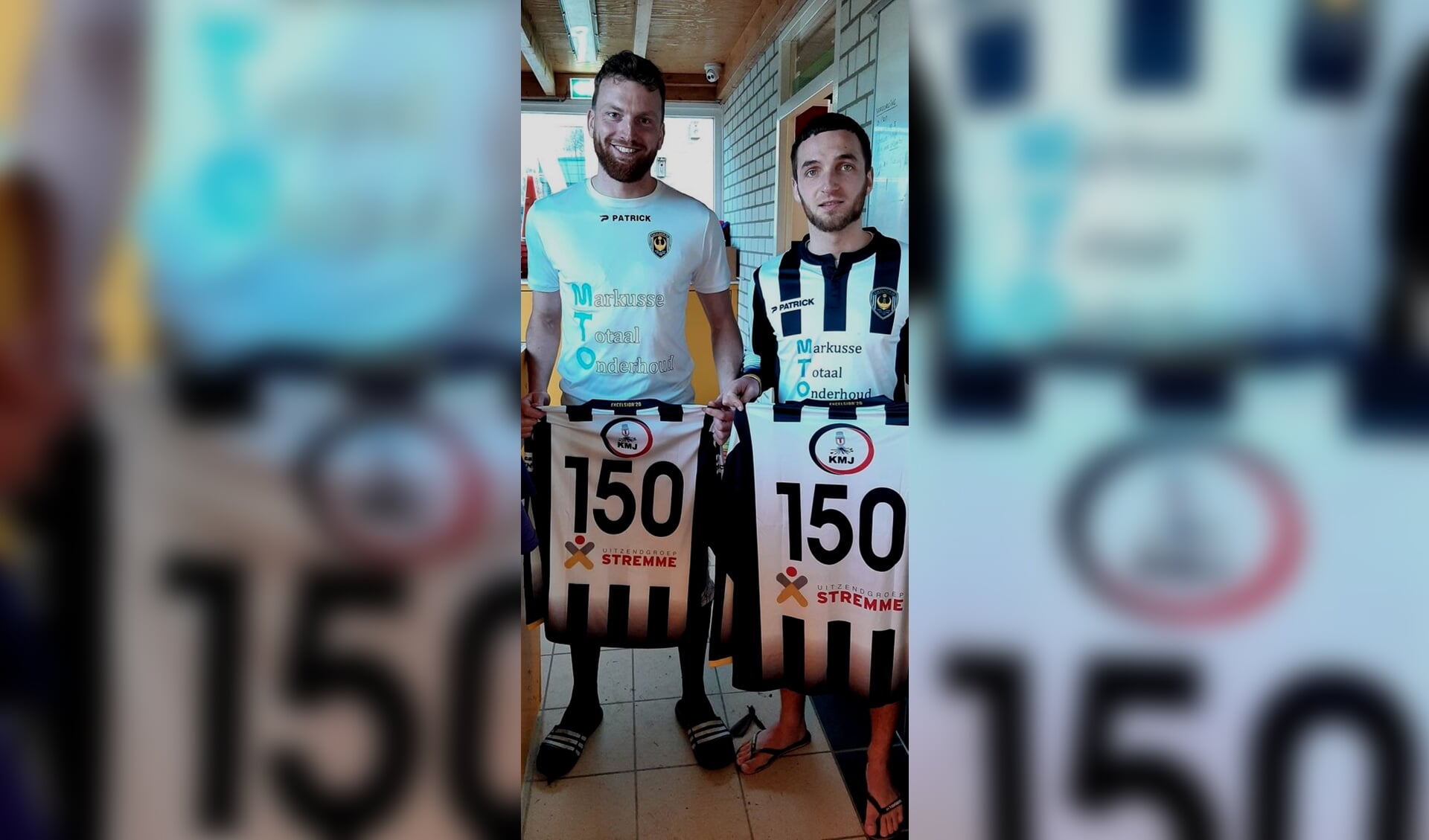Joeri Krznaric (links) en Mitchell Kalaboyias speelden 150 wedstrijden in Excelsior20's hoofdmacht. (foto: PR)