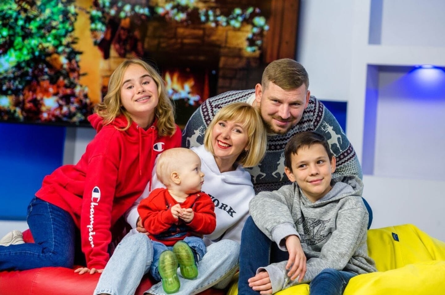 Eugenia en haar gezin. Konstatin vecht voor de vrijheid van zijn gezin in Oekraine.