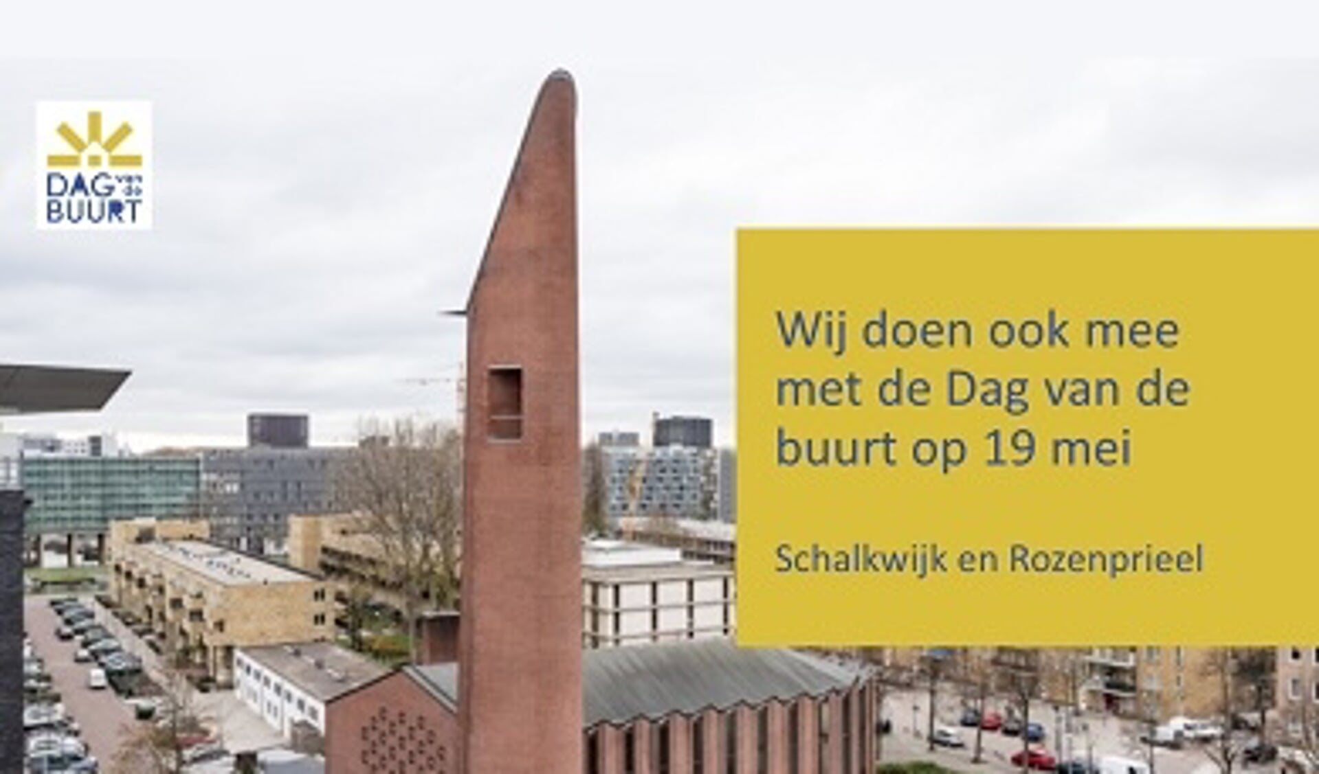 Haarlem doet ook mee aan de Dag van de Buurt op 19 mei.
