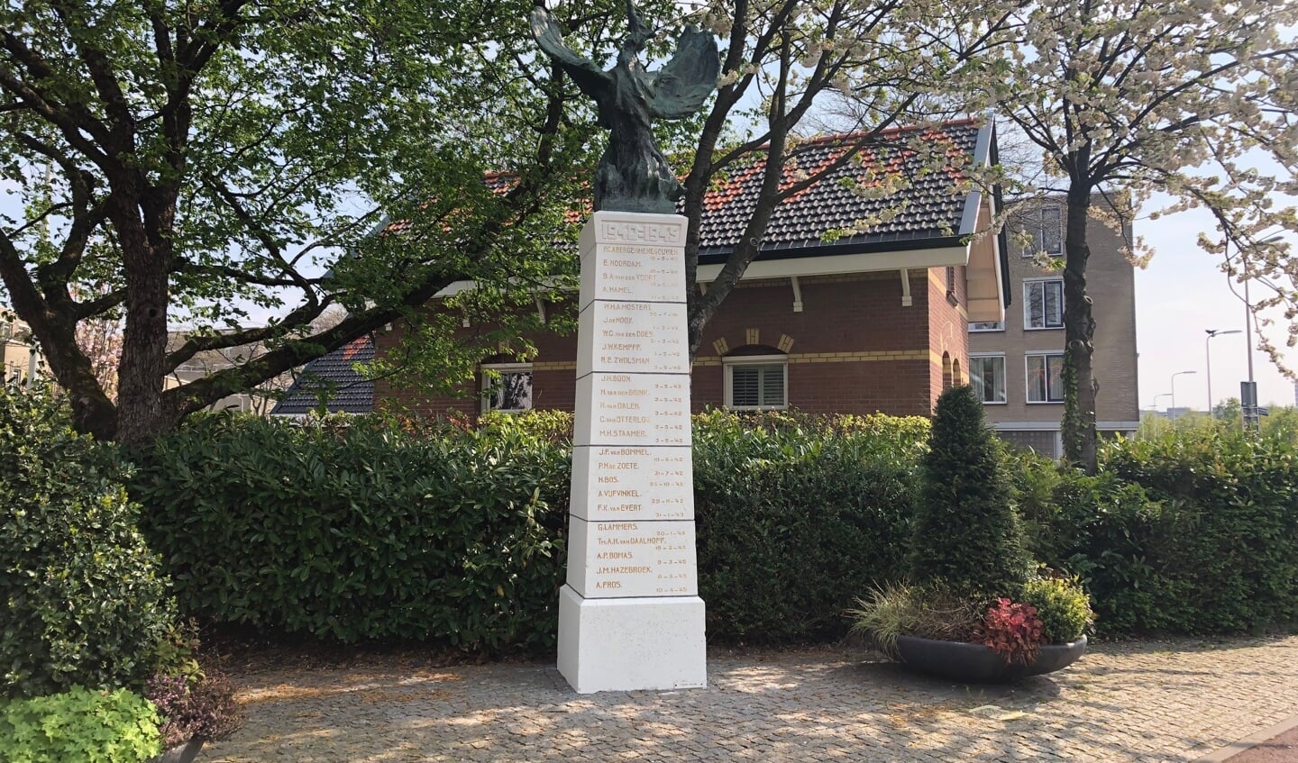 Monument Loosduinen aan de Lippe Biesterfeldweg.