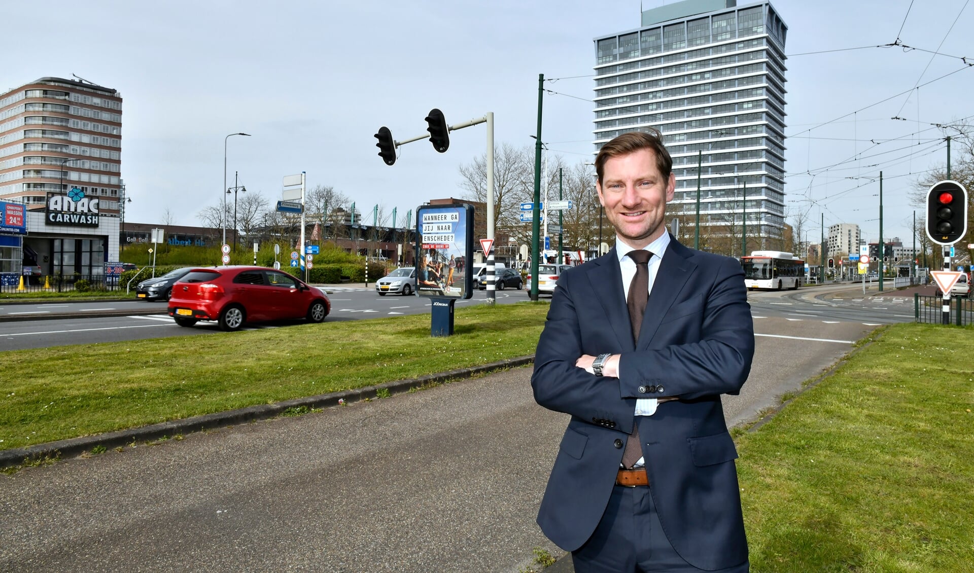 Jeffrey Keus (Wethouder Financiën, Energietransitie en Handhavingsbeleid en 4e locoburgemeester) kijkt uit naar de ondertunneling van de Beatrixlaan, die hij mede op de agenda heeft gezet.