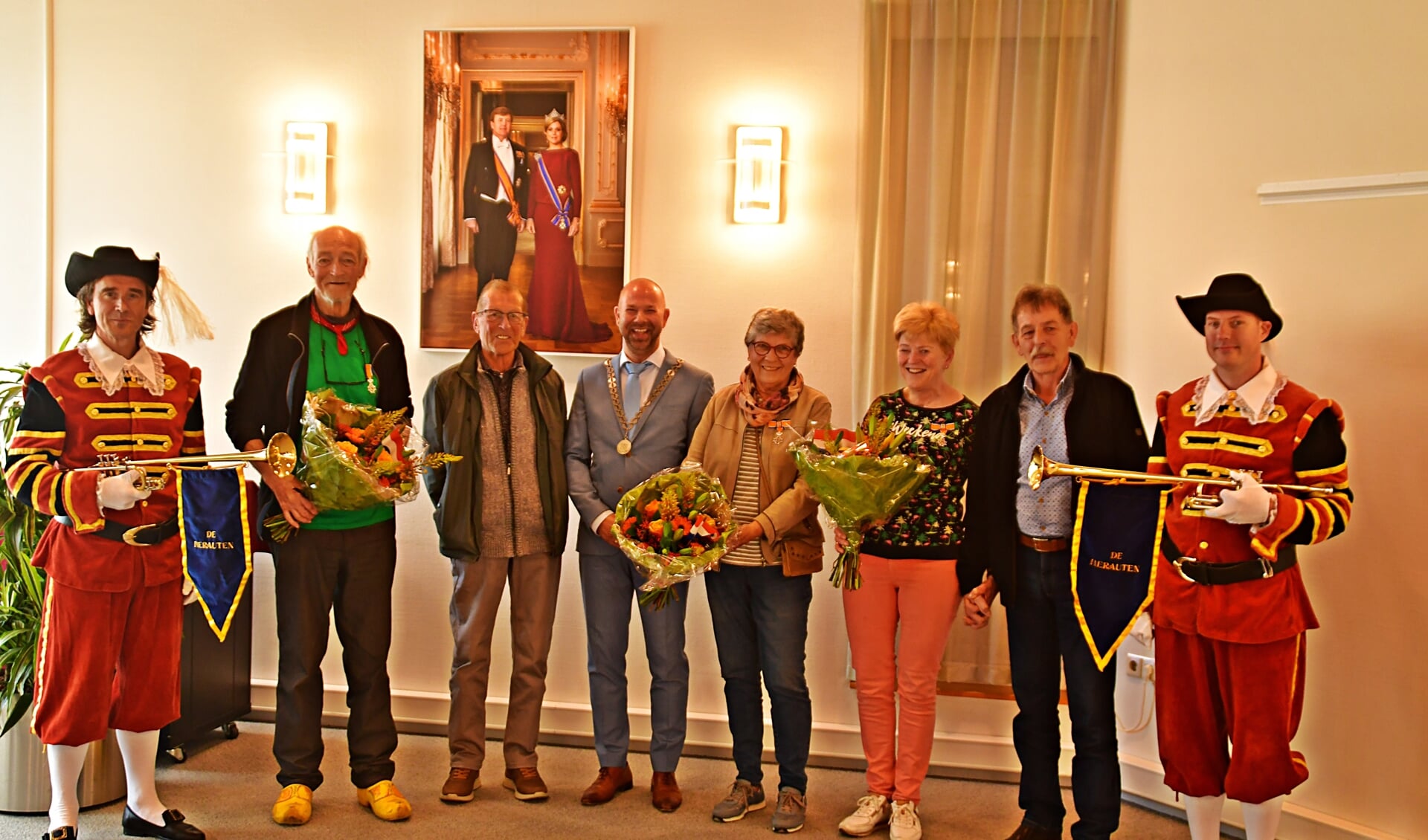 Piet Hein Eikel, Alida (Lyda) Koerten-Den Heijer en Gitta Twaalfhoven-Vessies ontvingen een Koninklijke onderscheiding uit handen van burgemeester Sebastiaan Nieuwland.