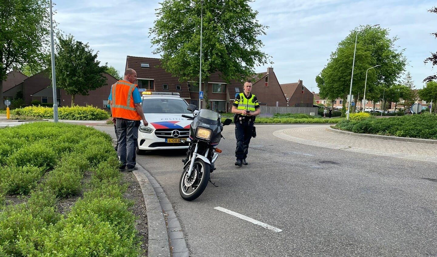Ongeval met een motor.
