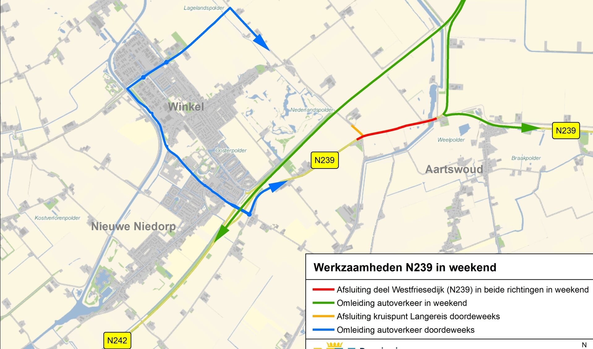 Omleidingskaart autoverkeer