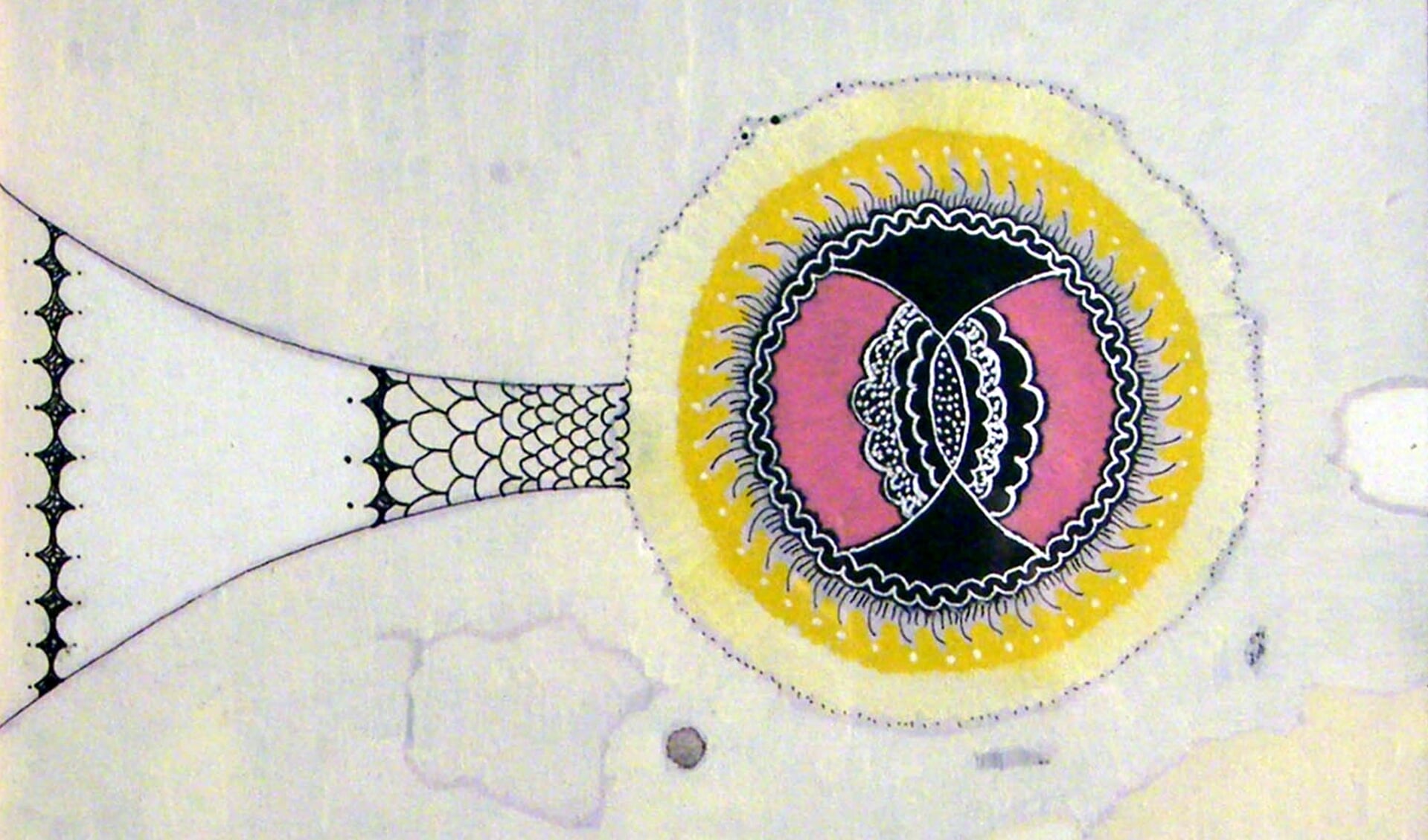Jaap Stellaart, TALA SOL (1983), 47 x 47 x 2,5 cm, verf op papier