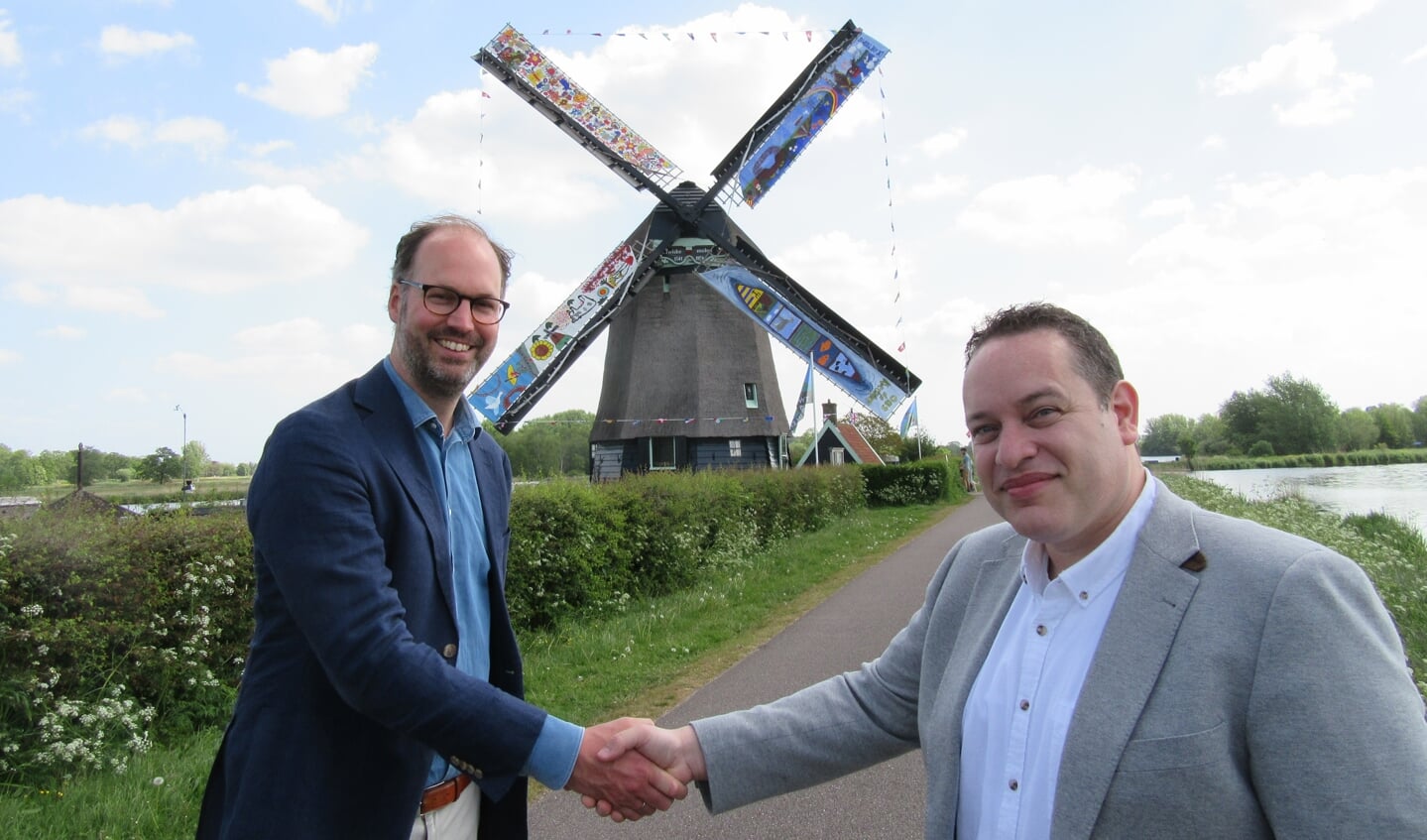 Een ontmoeting tussen beide burgemeesters.